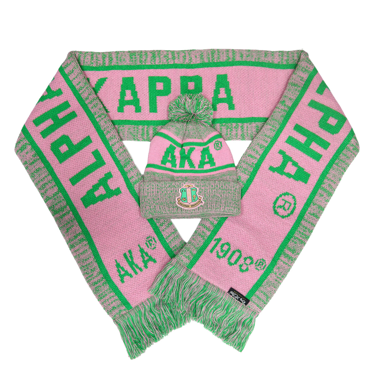 AKA Pink Scarf & Hat Set
