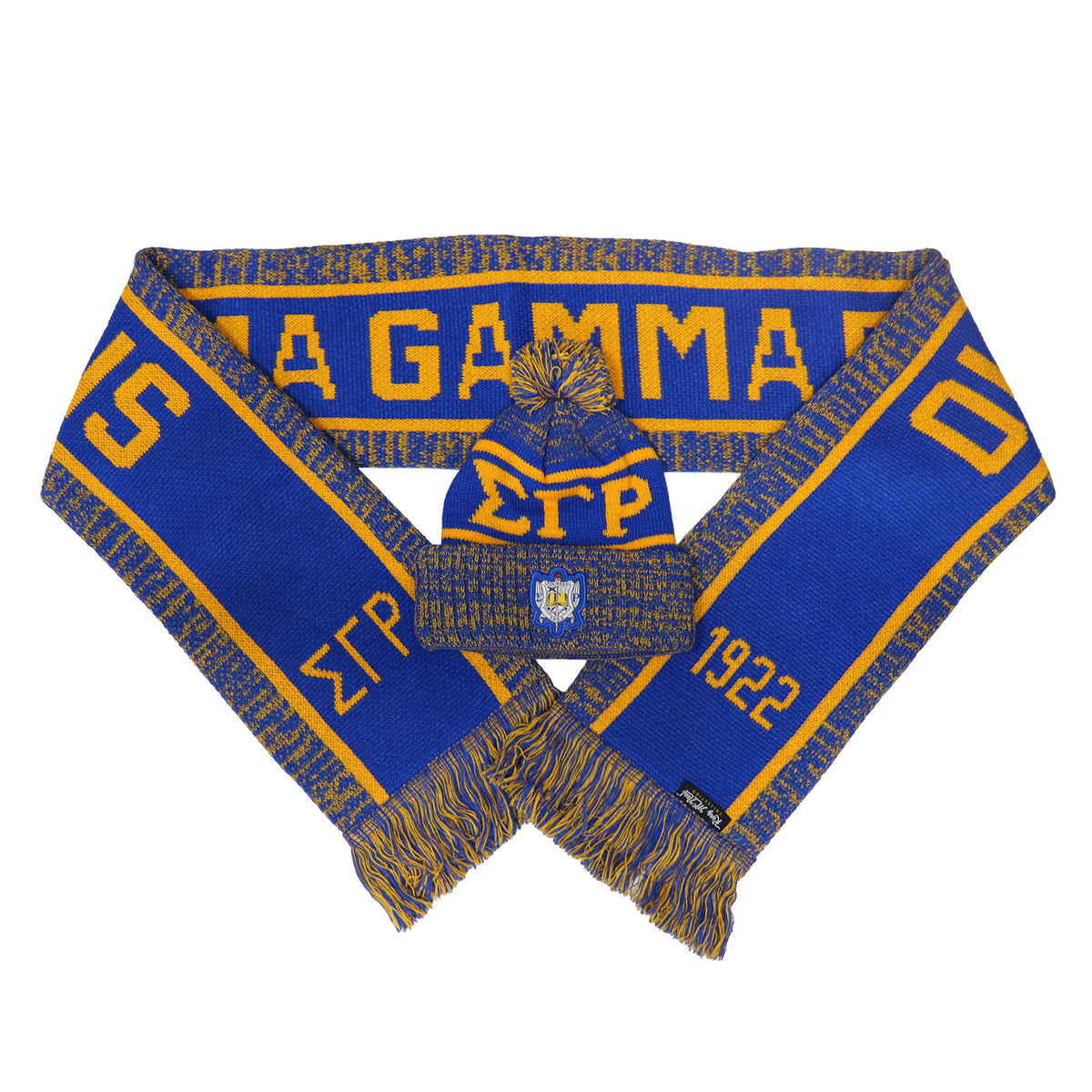 SGRho Blue Scarf & Hat Set