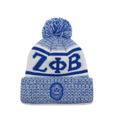 Zeta White Scarf & Hat Set