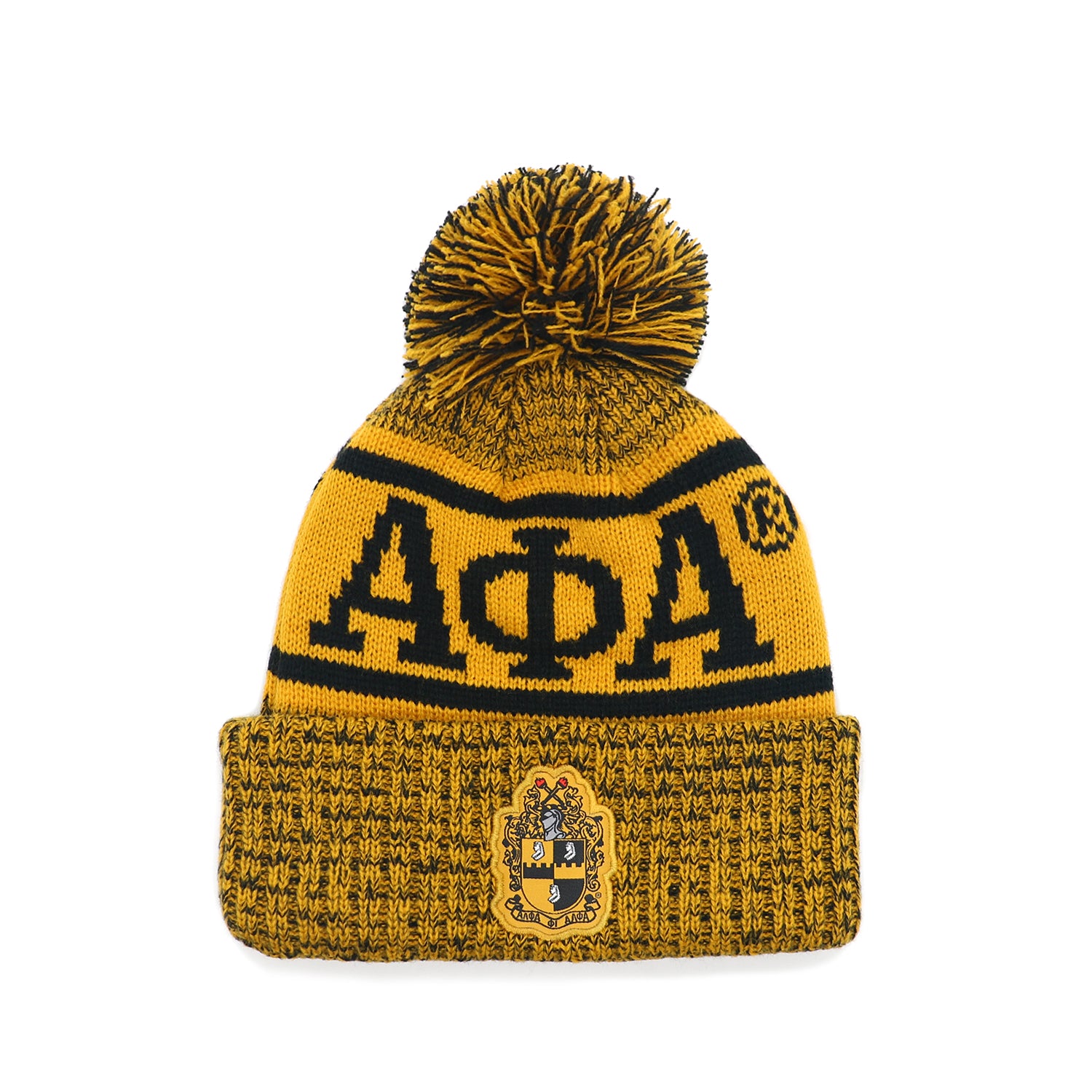 Alpha Old Gold Scarf & One Hat Set
