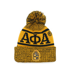 Alpha Old Gold Scarf & One Hat Set