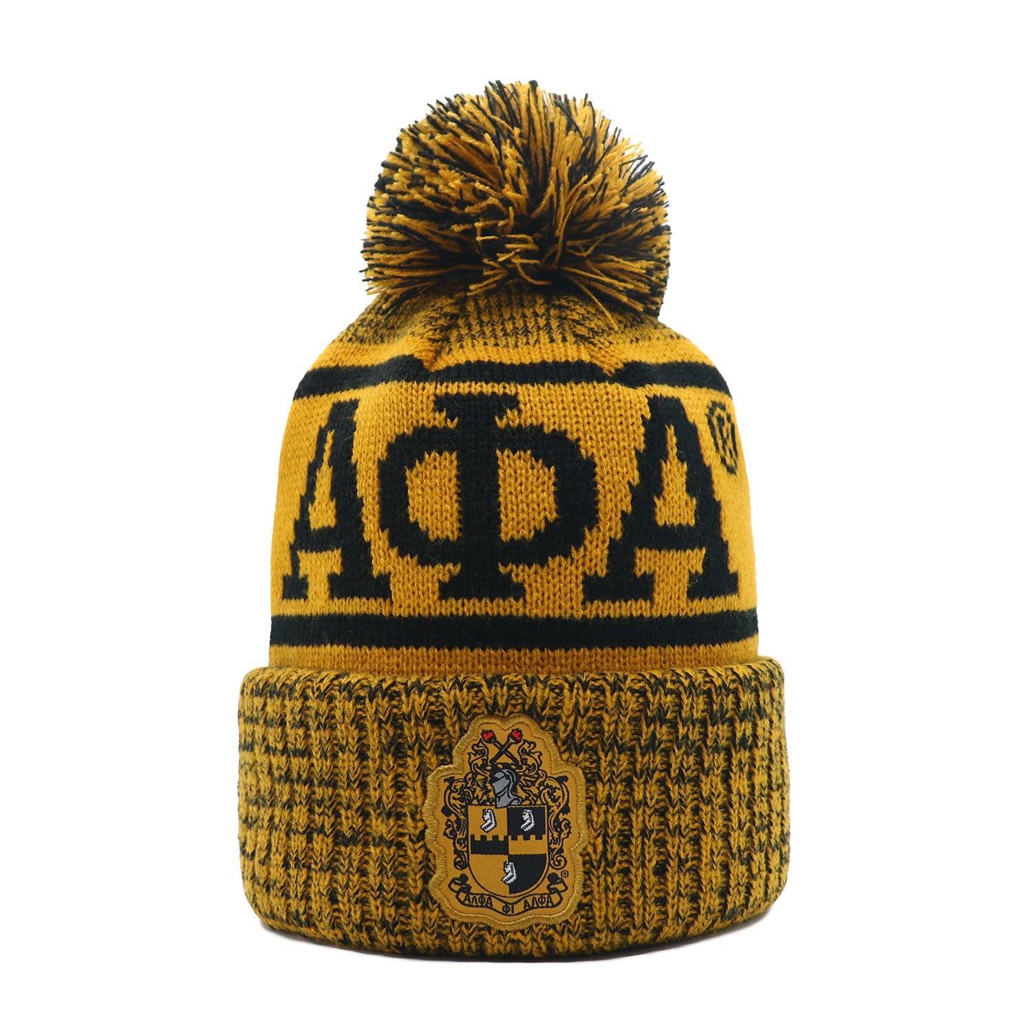 Alpha Old Gold Scarf & One Hat Set