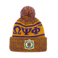 Omega Old Gold Scarf & One Hat Set