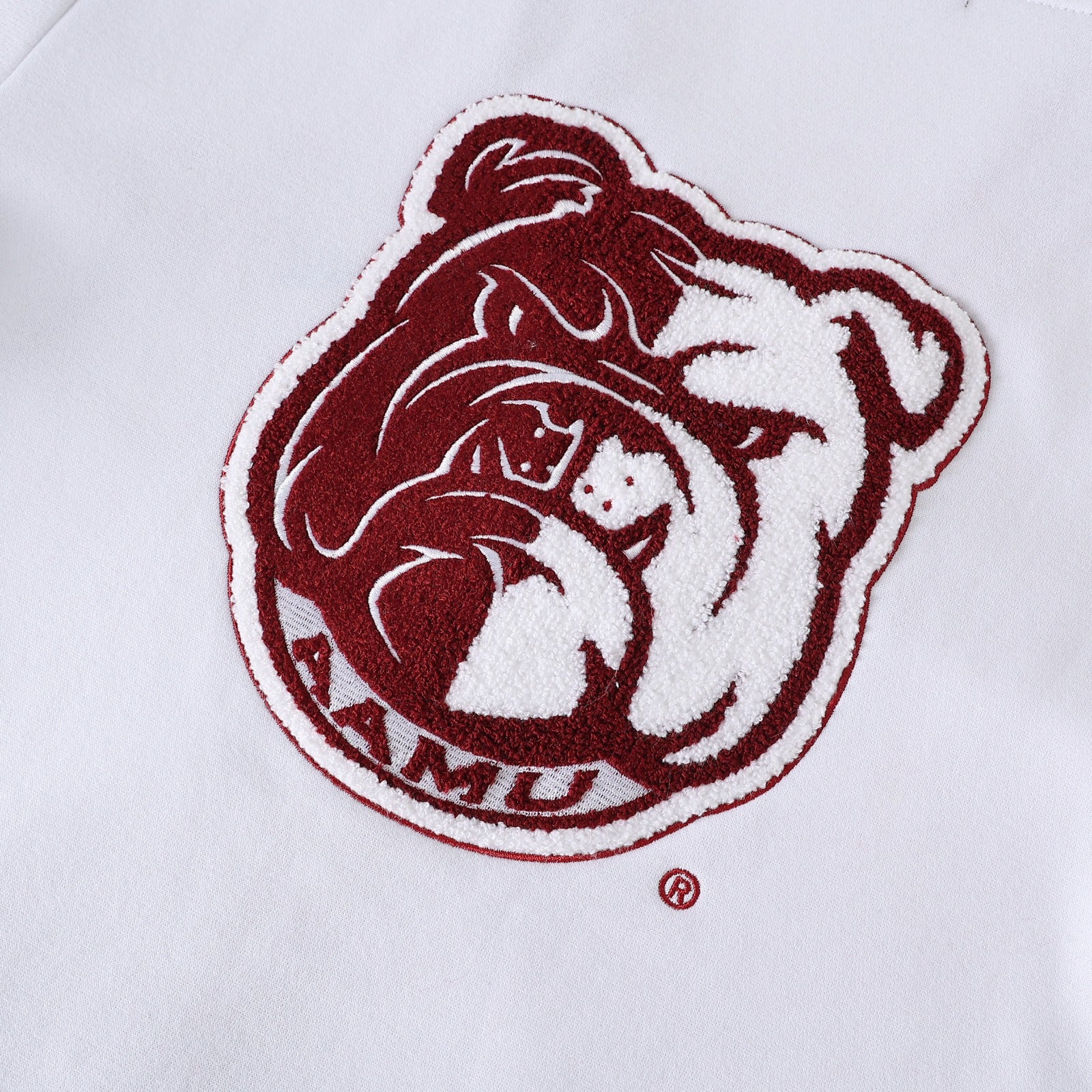 Alabama A&M White Fleece Cardigan