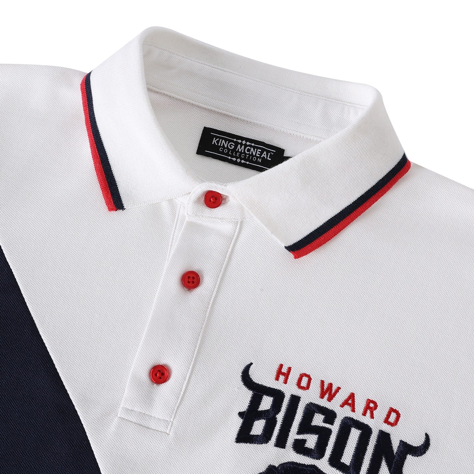 Howard University Premium Striped Polo