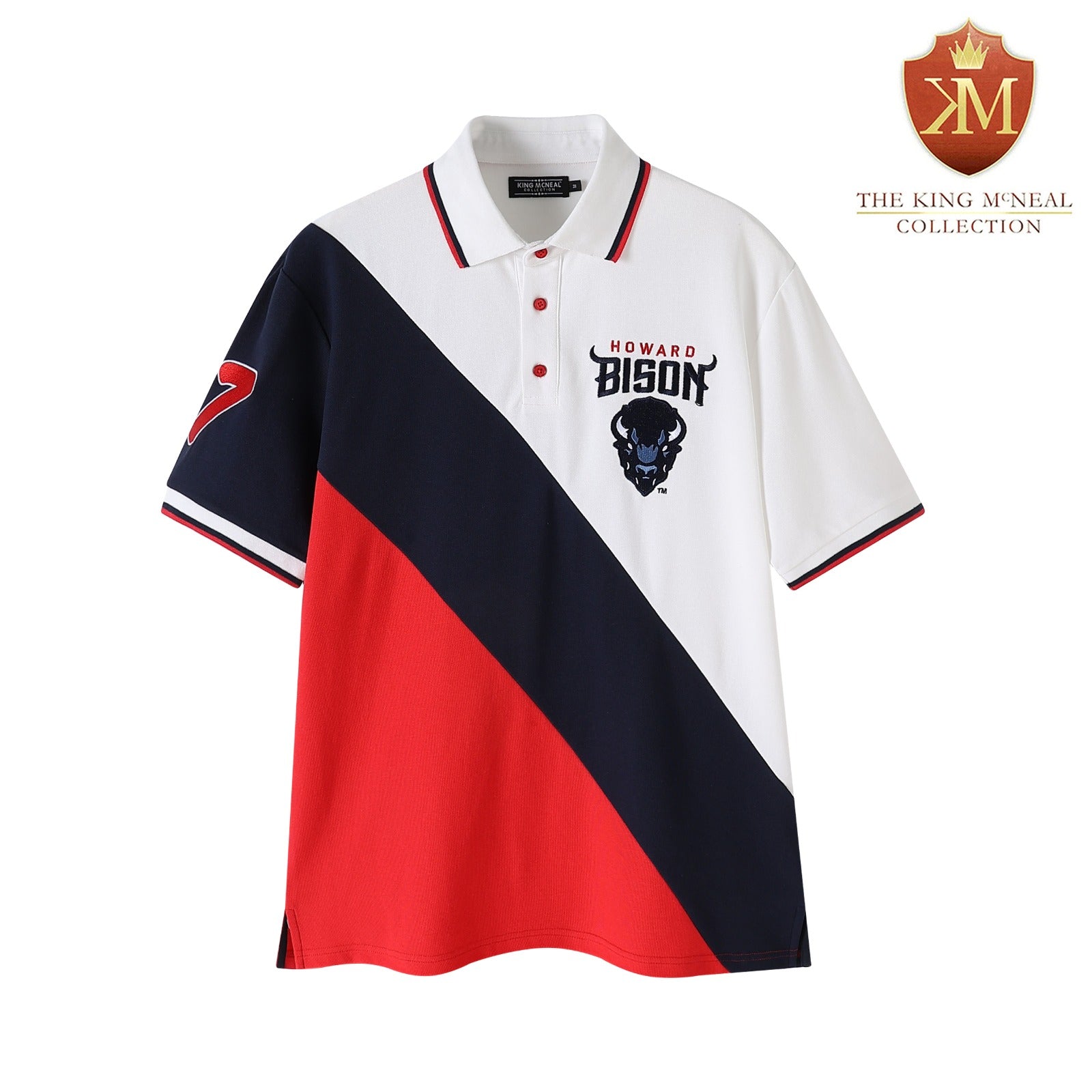 Howard University Premium Striped Polo