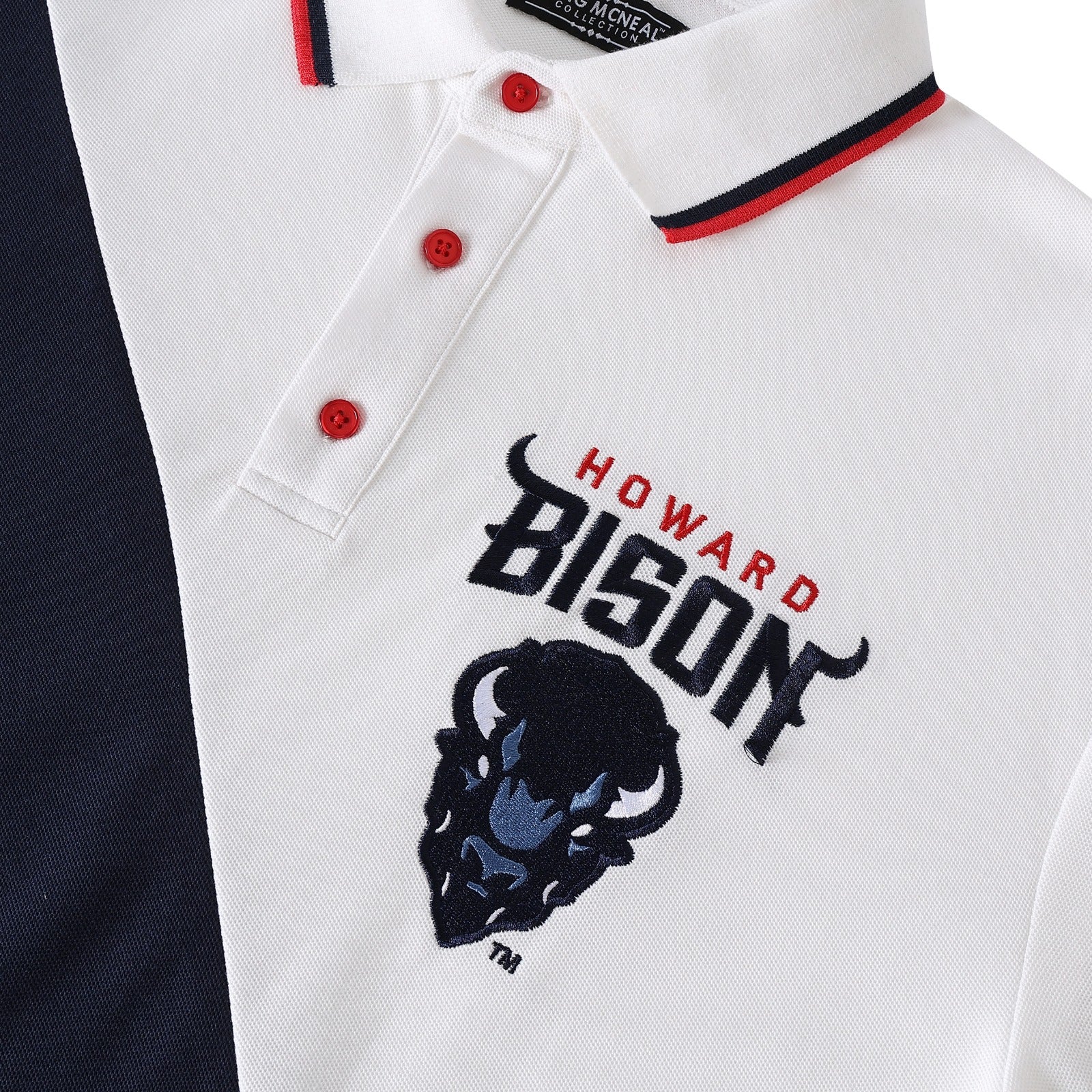 Howard University Premium Striped Polo