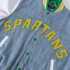 Norfolk State Denim Bomber Jacket