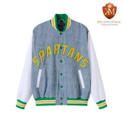 Norfolk State Denim Bomber Jacket