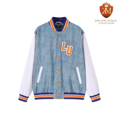 Lincoln University Denim Bomber Jacket