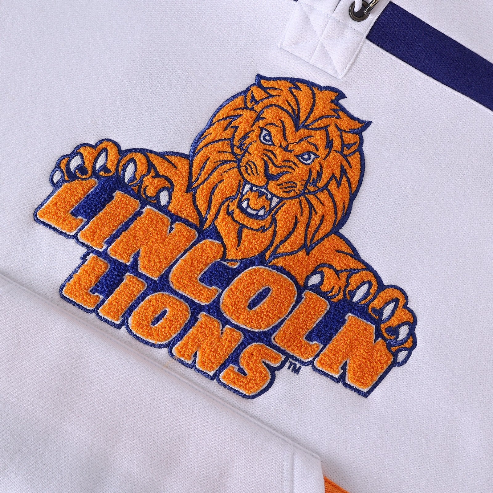 Lincoln University White Hockey Hoodie