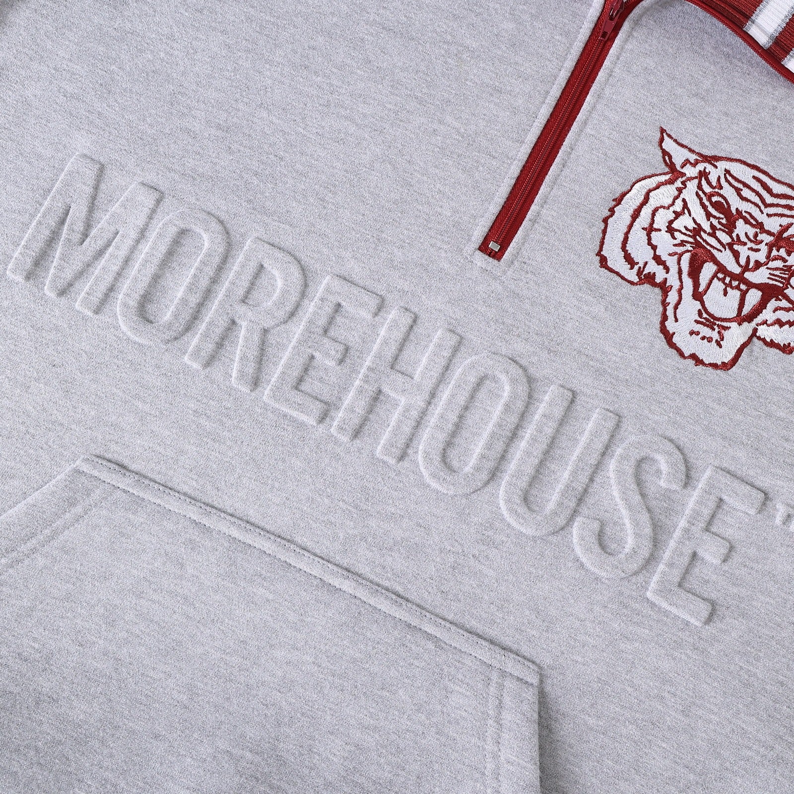 Morehouse College Heather Grey Quarter Zip