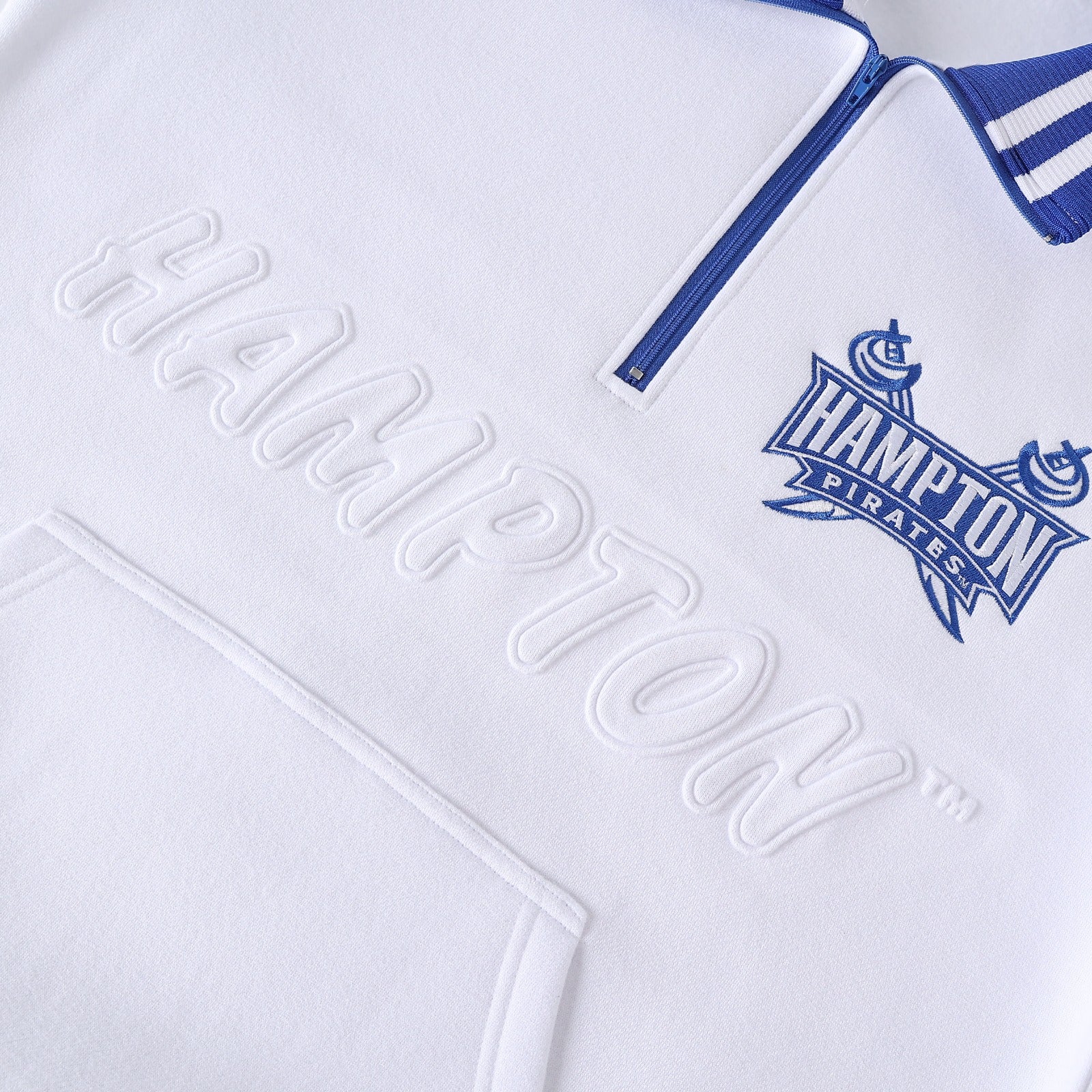 Hampton University White Quarter Zip