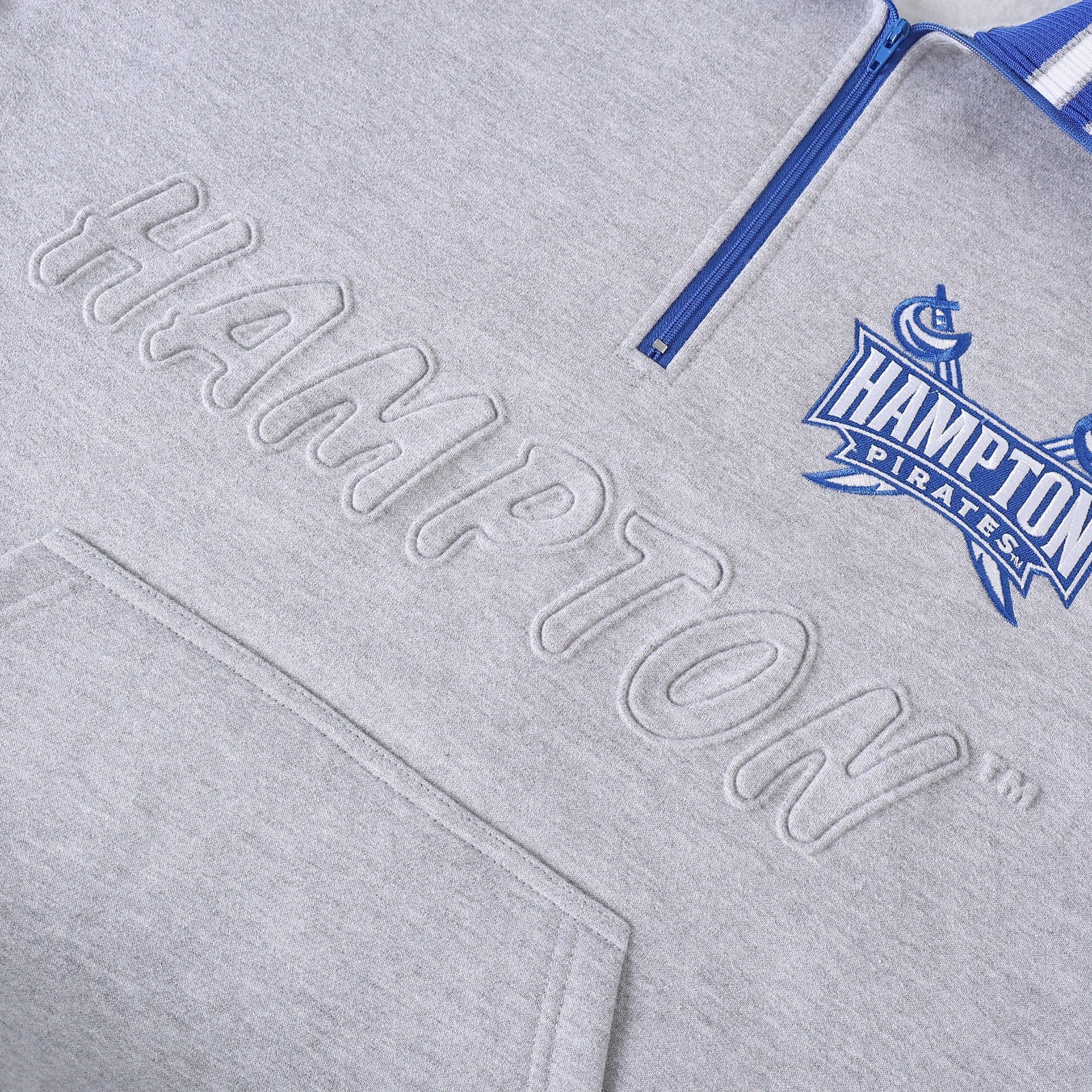 Hampton University Heather Grey Quarter Zip