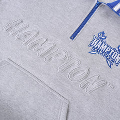 Hampton University Heather Grey Quarter Zip