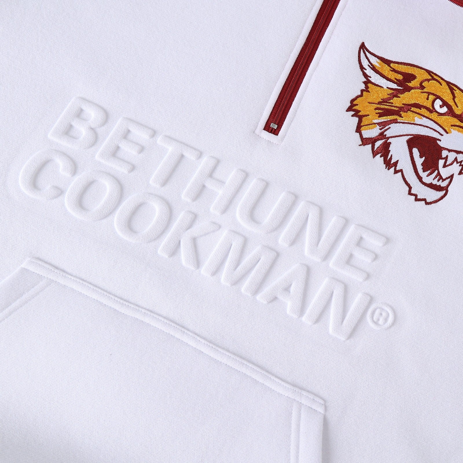 Bethune-Cookman University White Quarter Zip