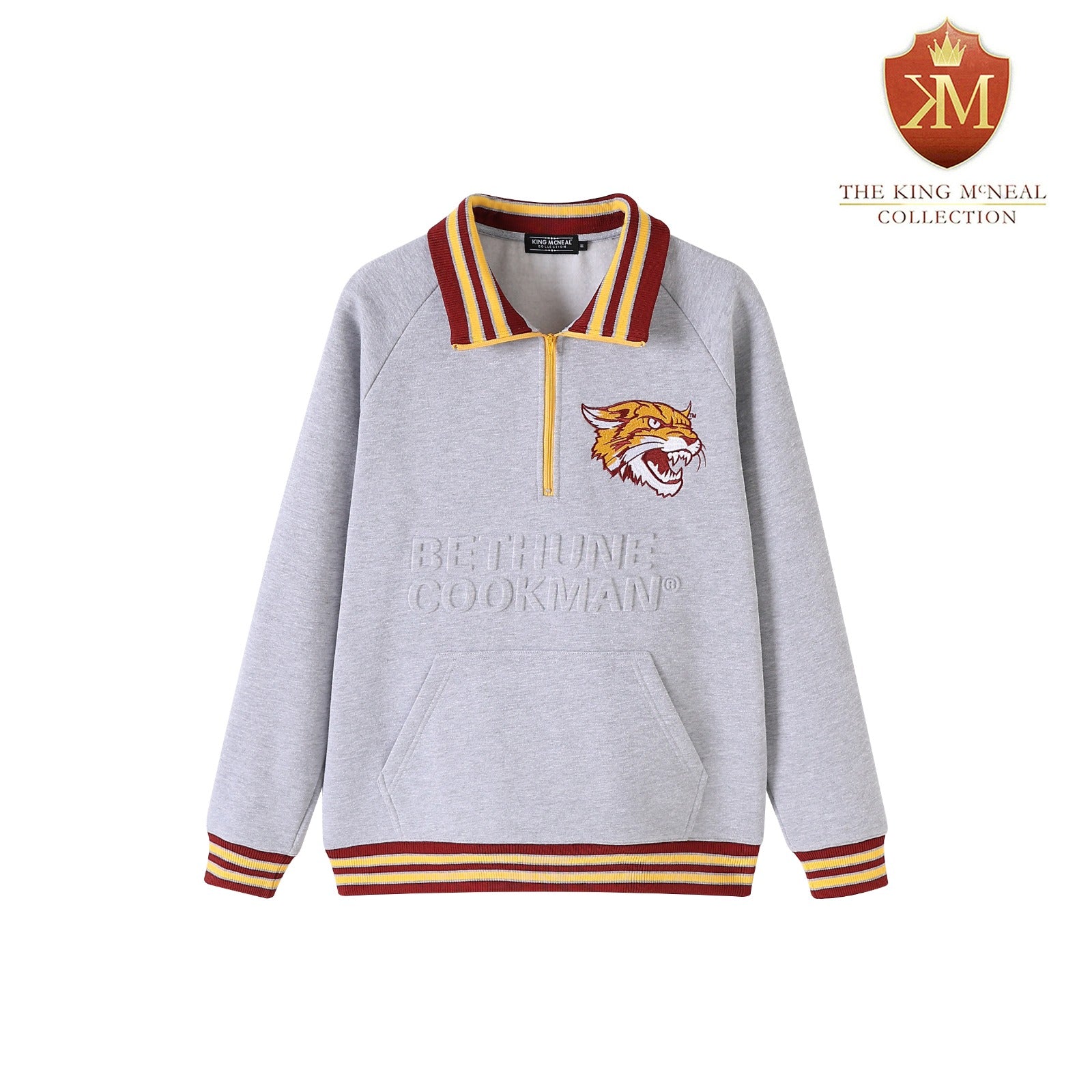Bethune-Cookman University Heather Grey Quarter Zip