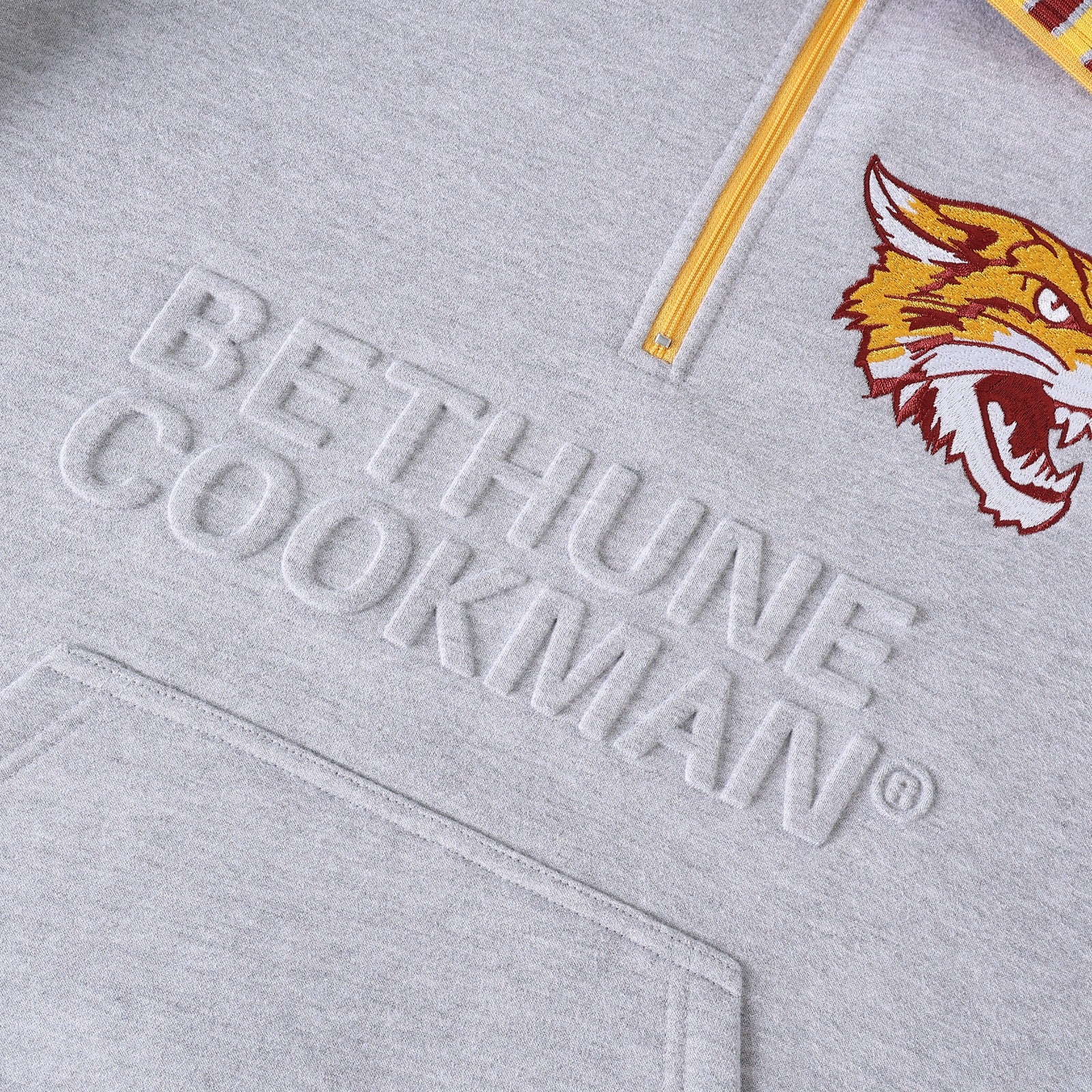 Bethune-Cookman University Heather Grey Quarter Zip