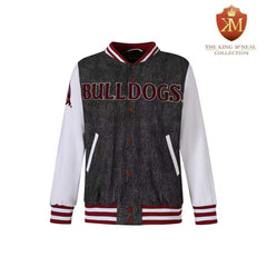 Alabama A&M Black Denim Bomber Jacket