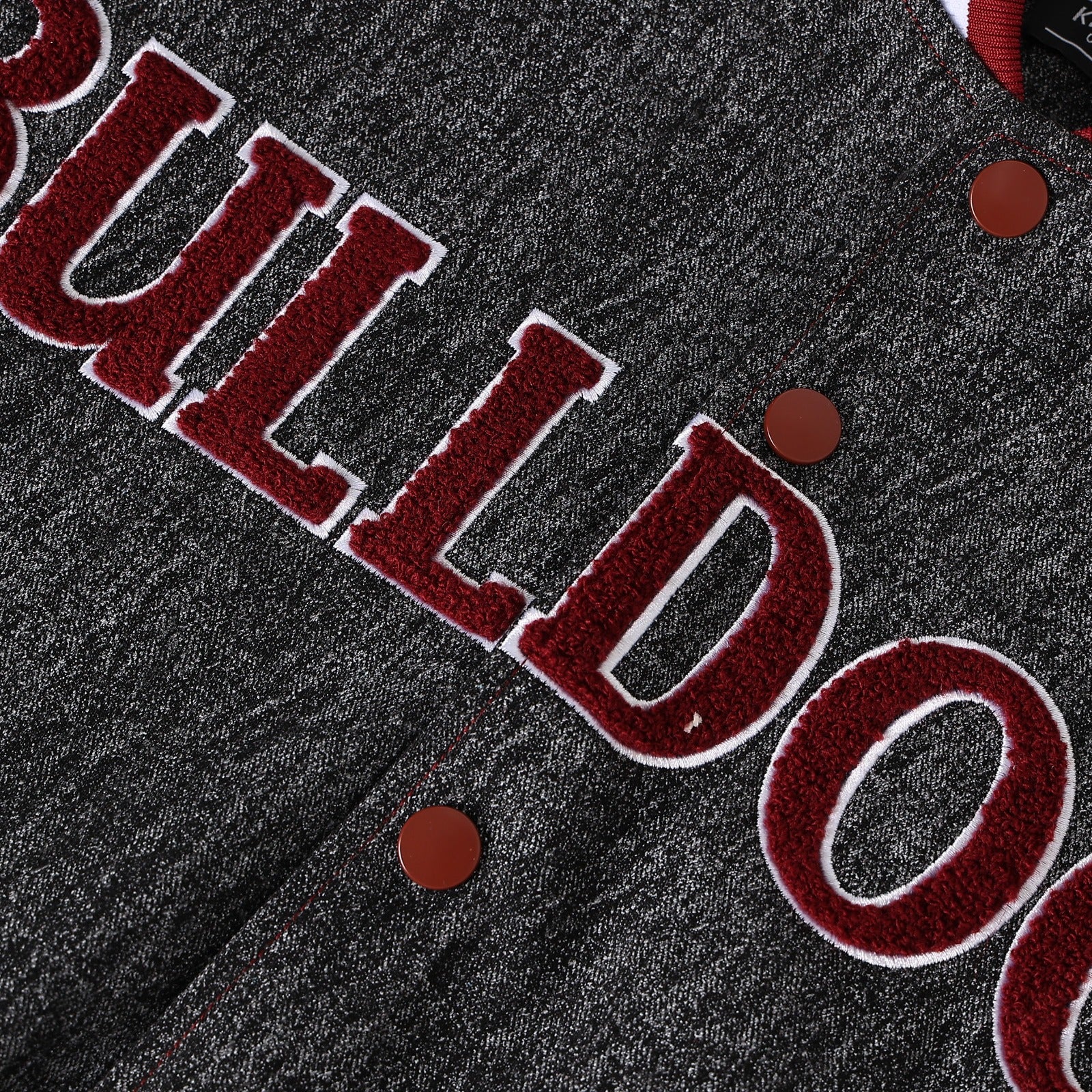 Alabama A&M Black Denim Bomber Jacket