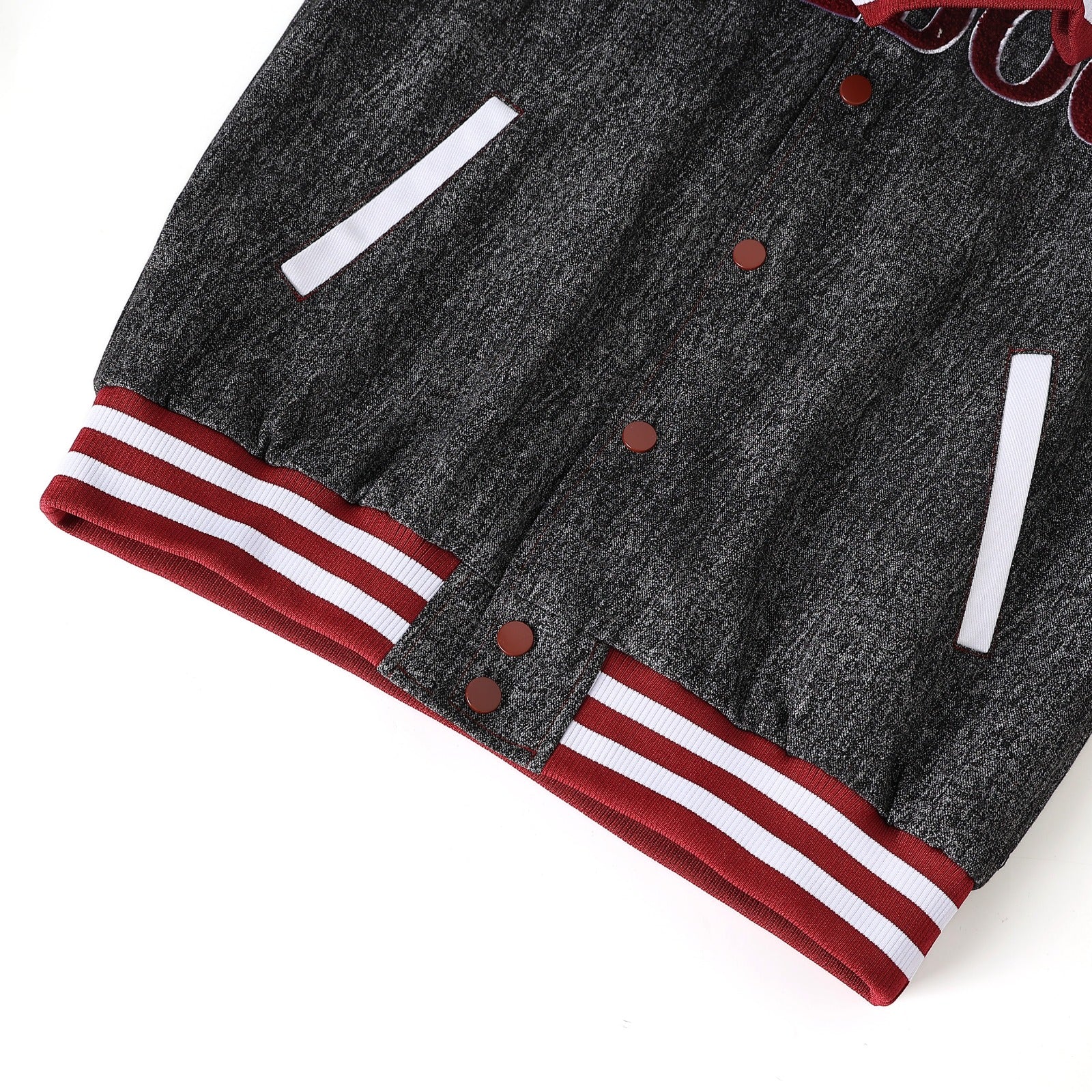 Alabama A&M Black Denim Bomber Jacket