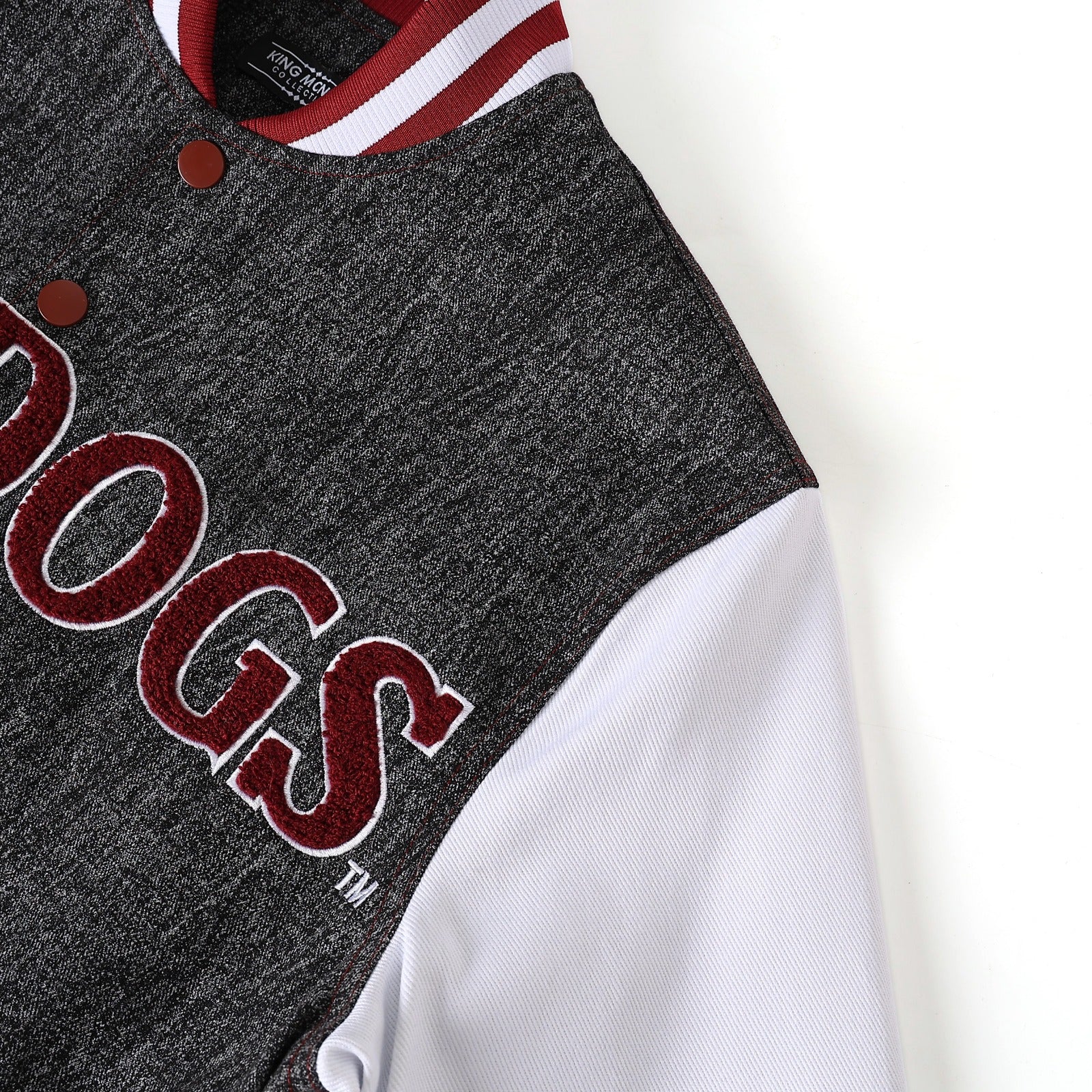 Alabama A&M Black Denim Bomber Jacket