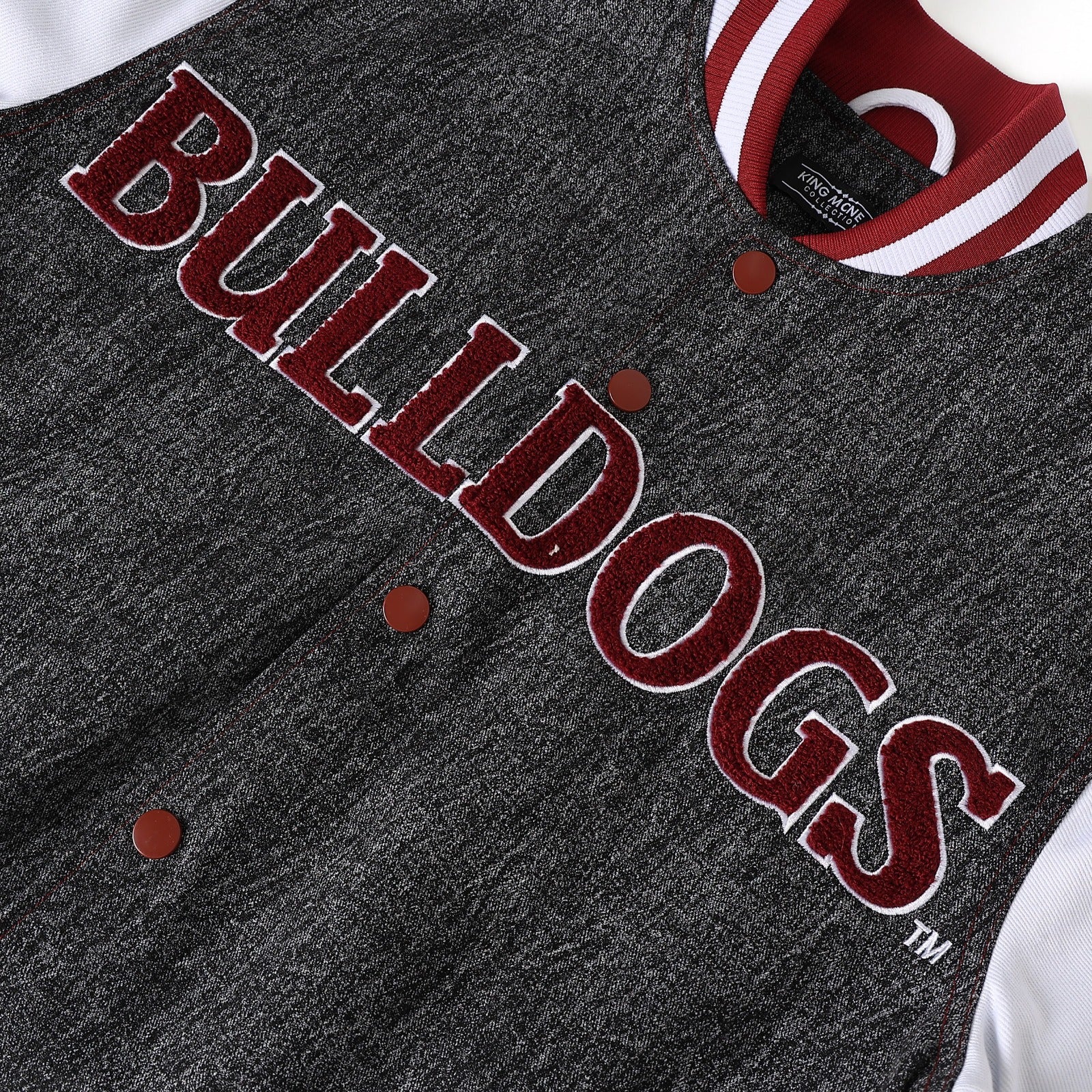 Alabama A&M Black Denim Bomber Jacket