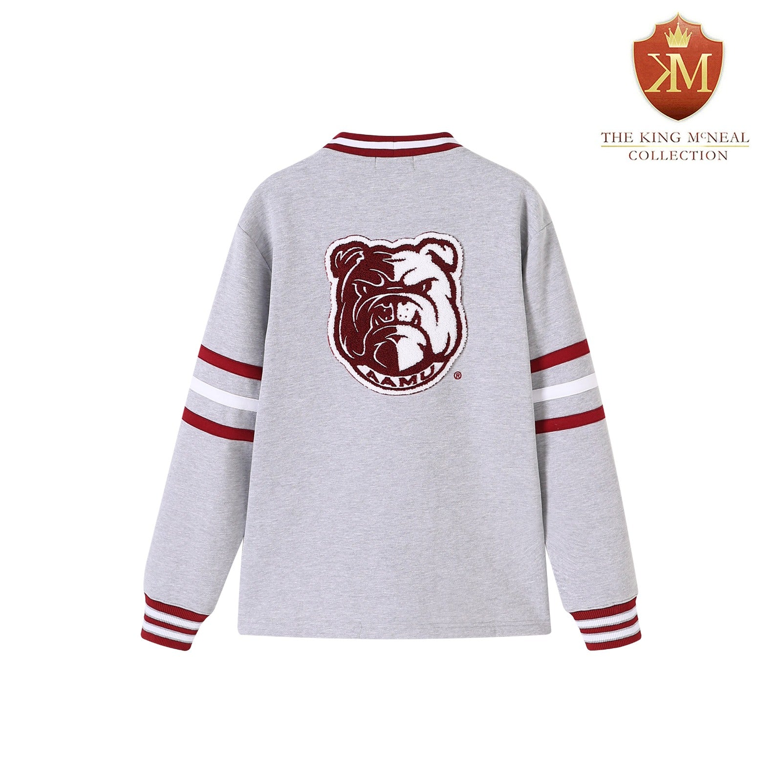 Alabama A&M Grey Fleece Cardigan