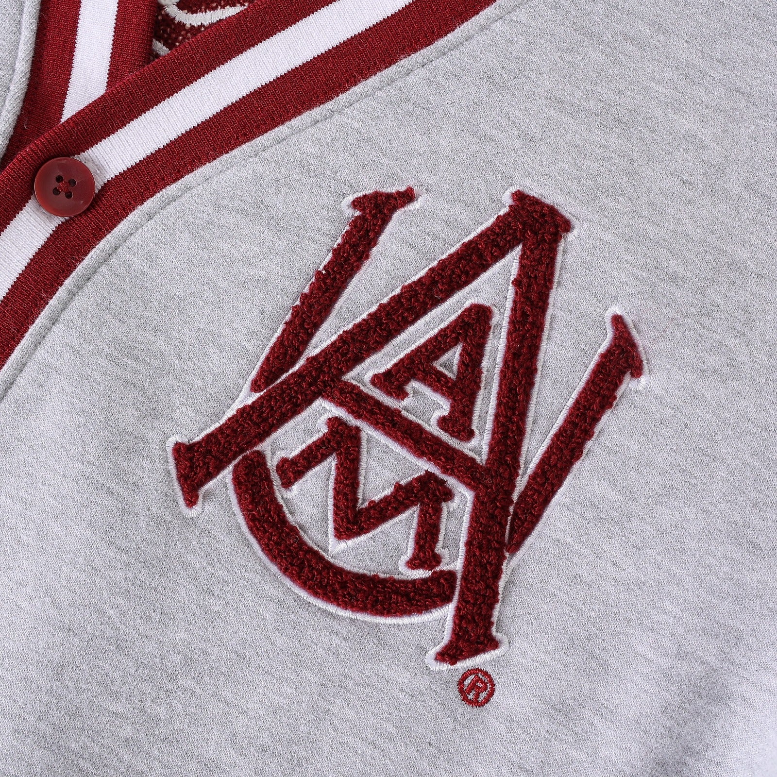 Alabama A&M Grey Fleece Cardigan