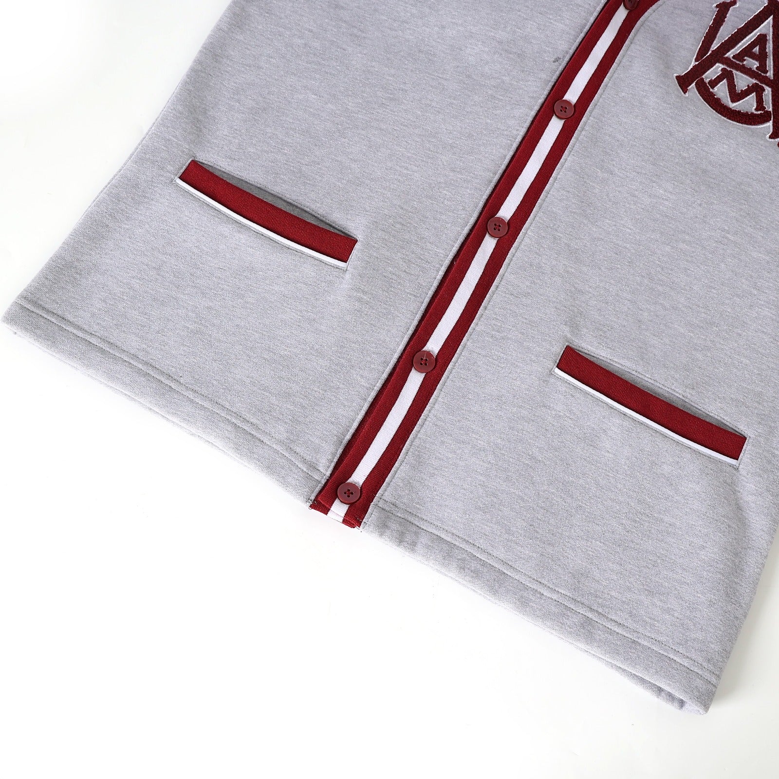 Alabama A&M Grey Fleece Cardigan