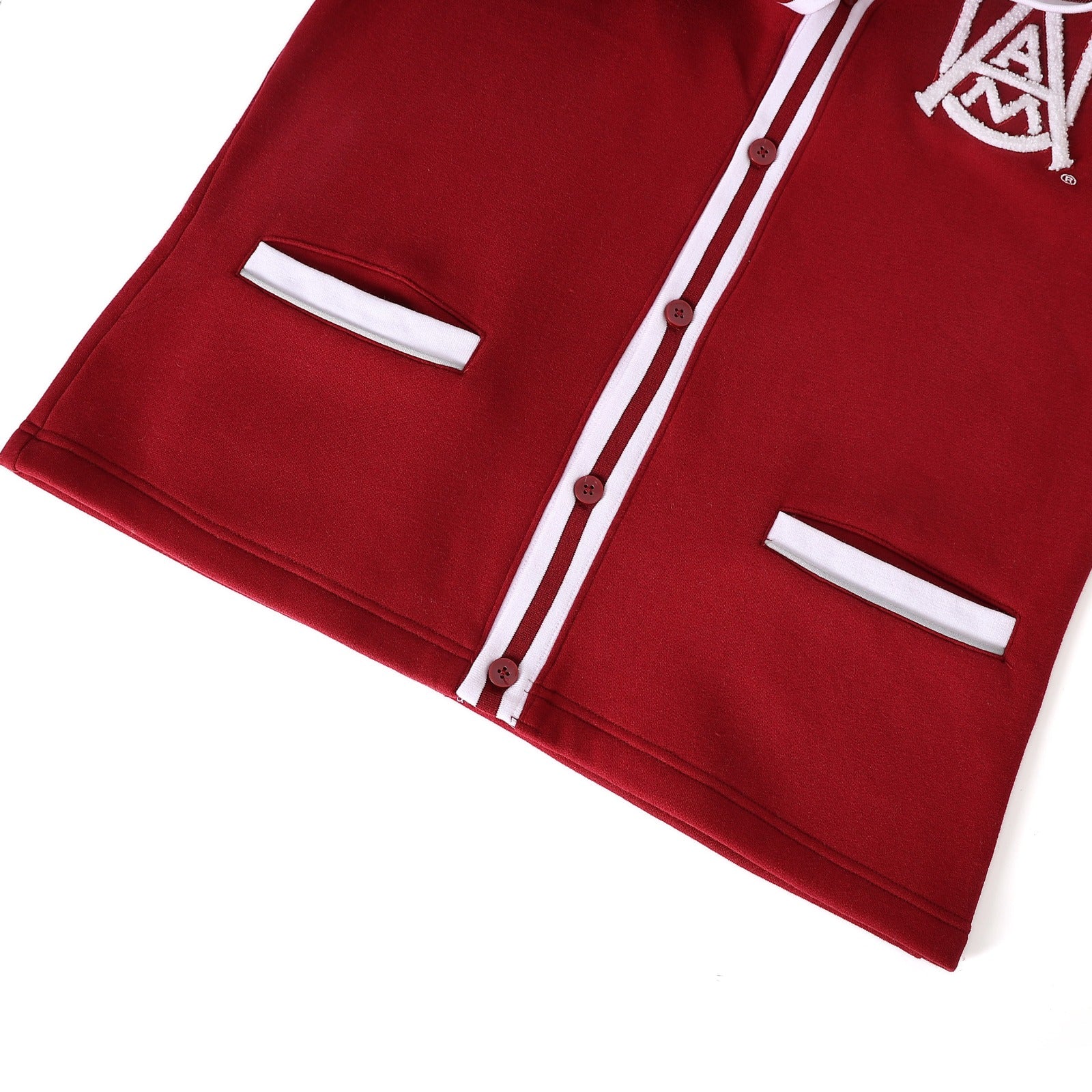 Alabama A&M Maroon Fleece Cardigan