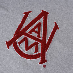 Alabama A&M Premium Grey Opposite Sleeve Chenille Shirt