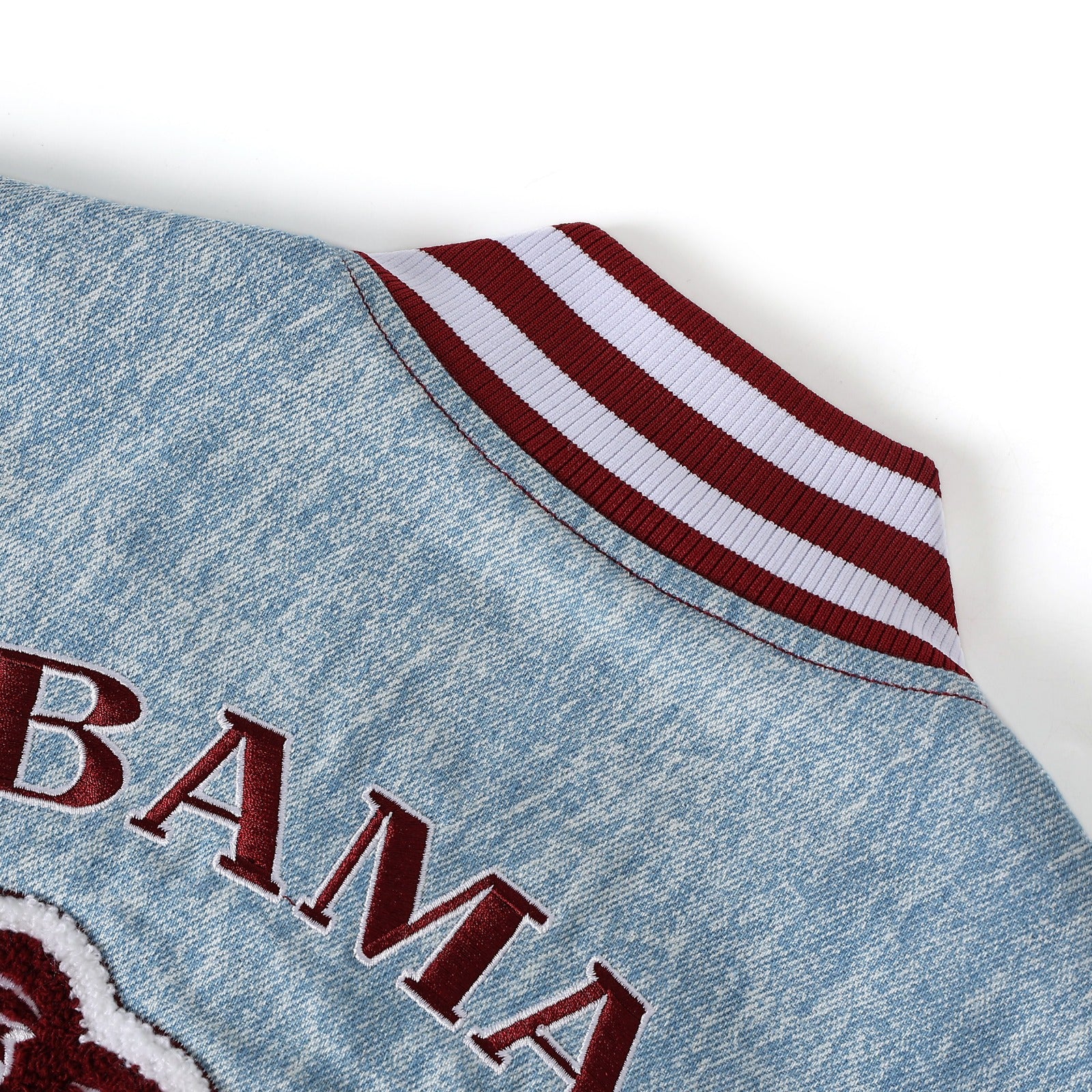 Alabama A&M Denim Bomber Jacket