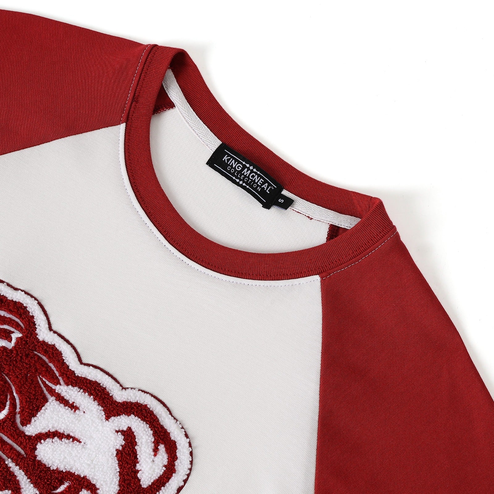 Alabama A&M Premium Bulldog White Raglan Chenille Shirt