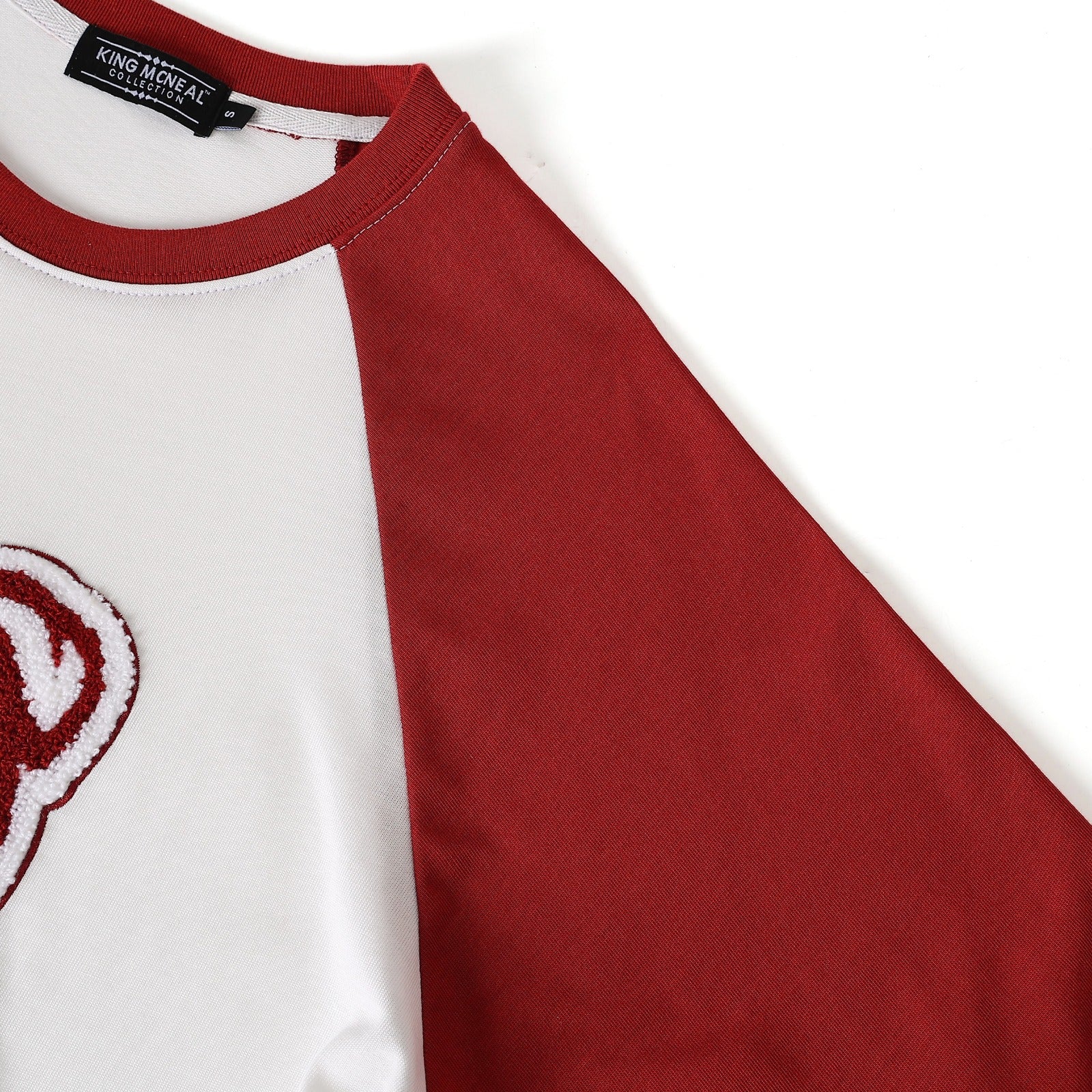 Alabama A&M Premium Bulldog White Raglan Chenille Shirt