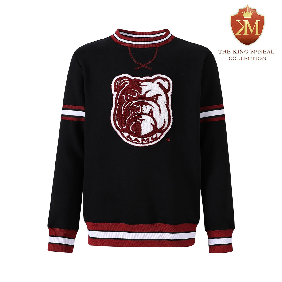 Alabama A&M Black Bulldog Pocket Crewneck