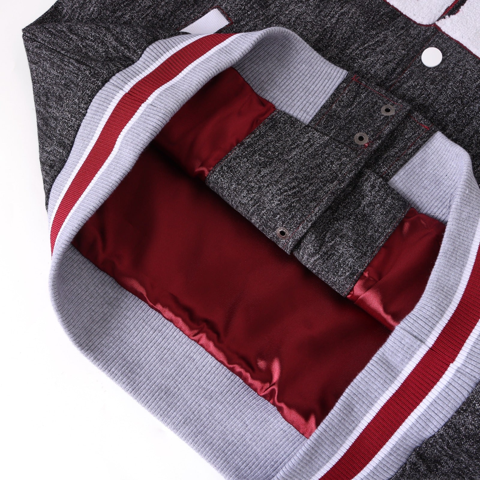 Texas Southern Black Denim Bomber Jacket