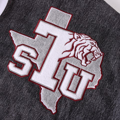 Texas Southern Black Denim Bomber Jacket