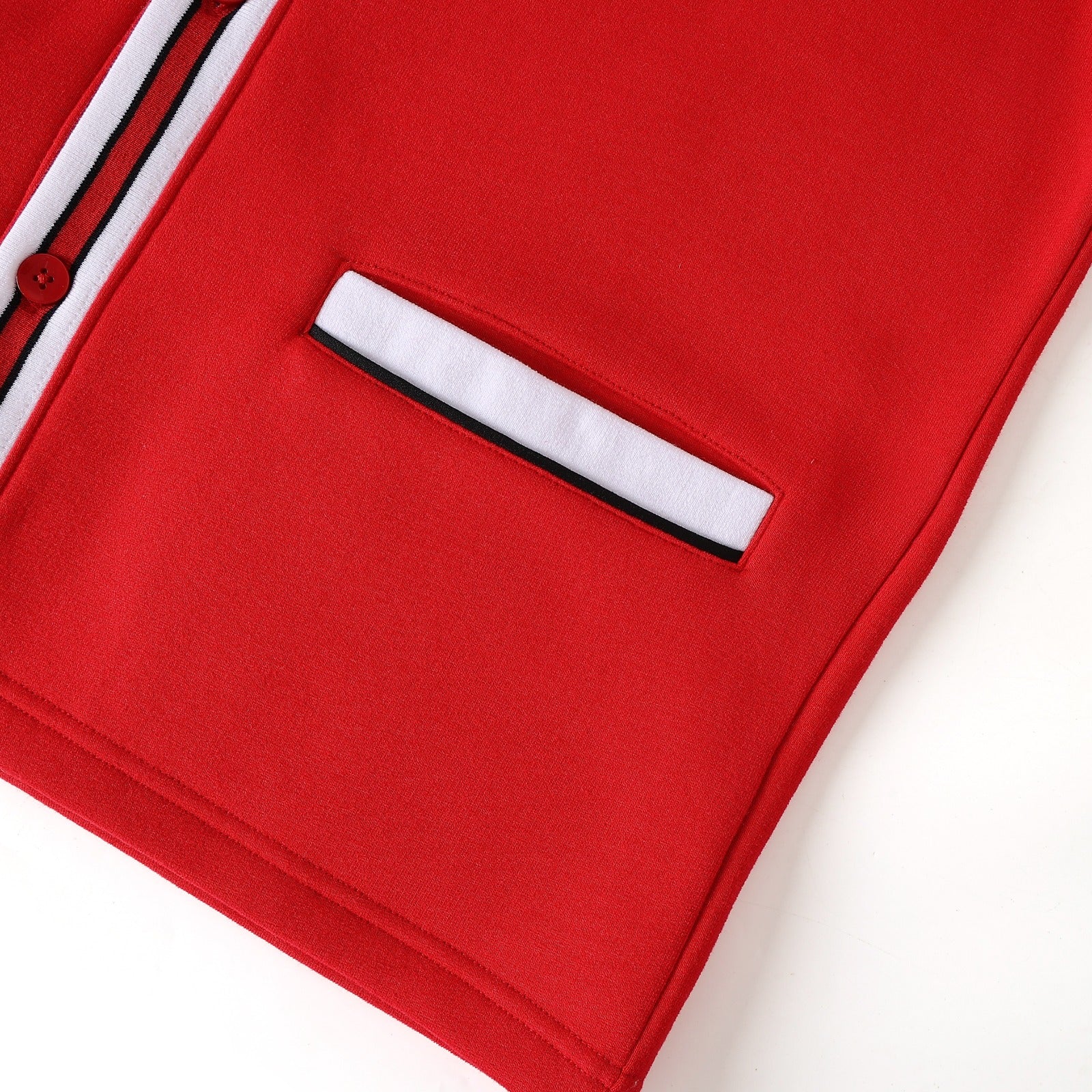 Illinois State Red Fleece Cardigan