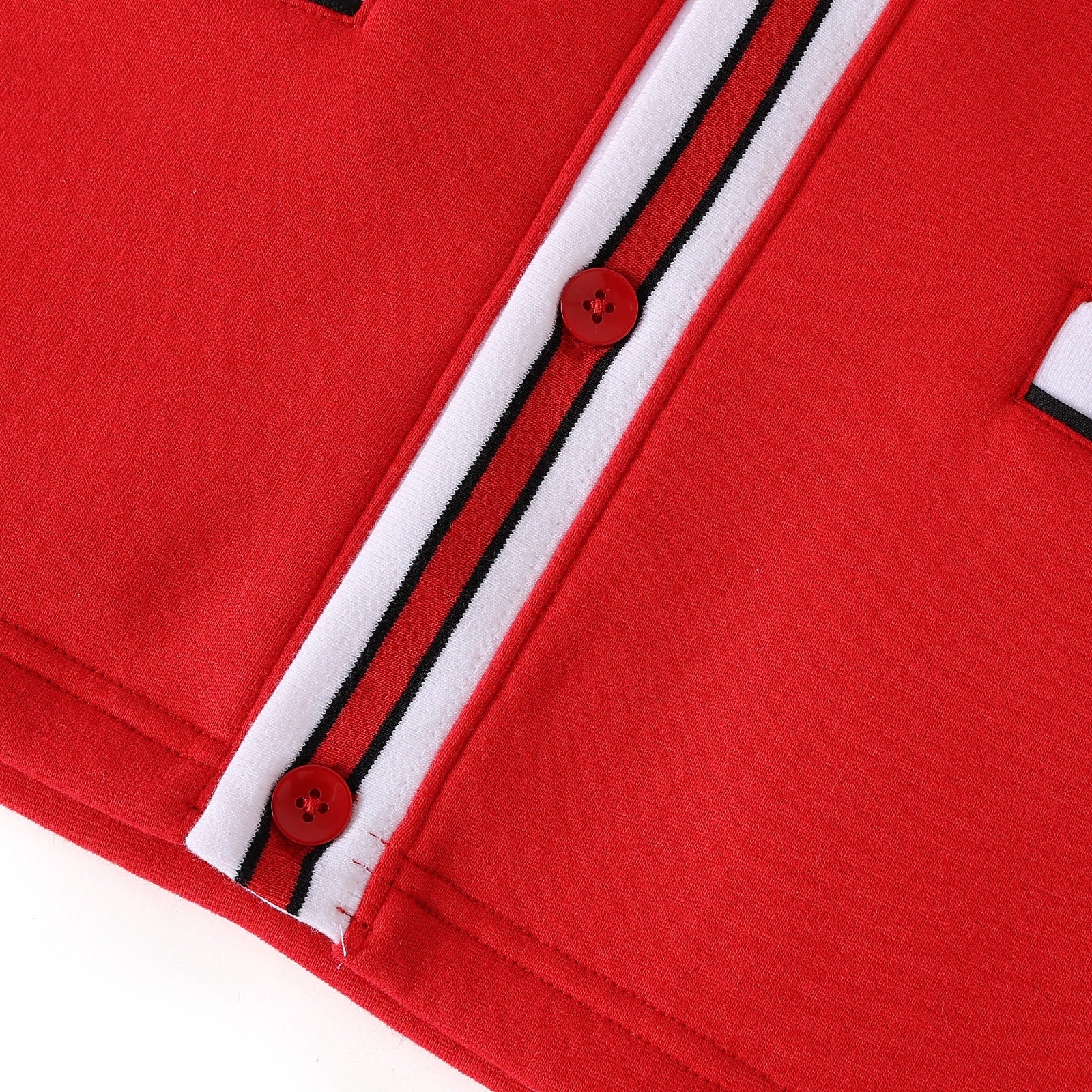 Illinois State Red Fleece Cardigan