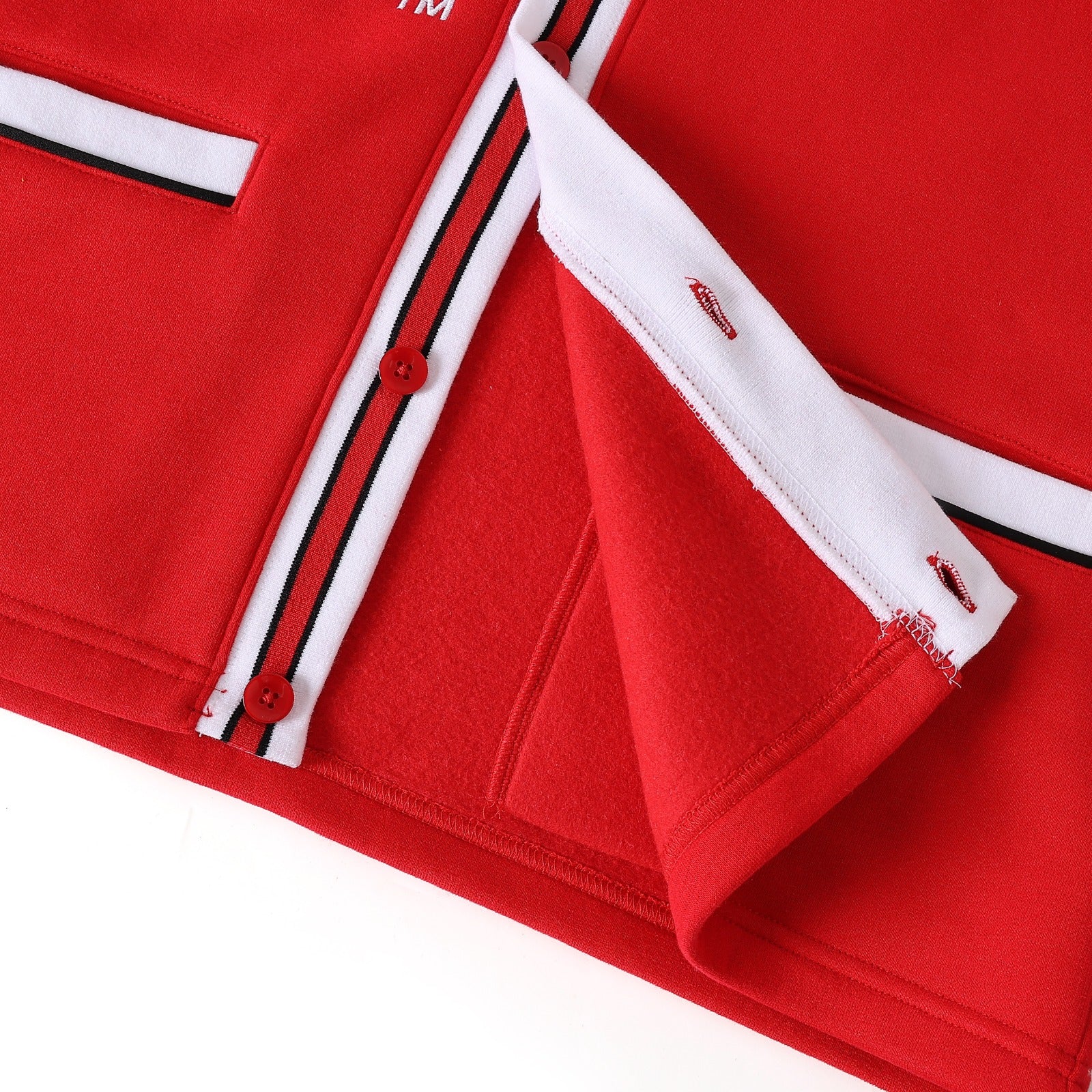 Illinois State Red Fleece Cardigan
