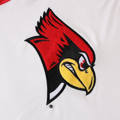 Illinois State Premium Redbirds White Raglan Chenille Shirt