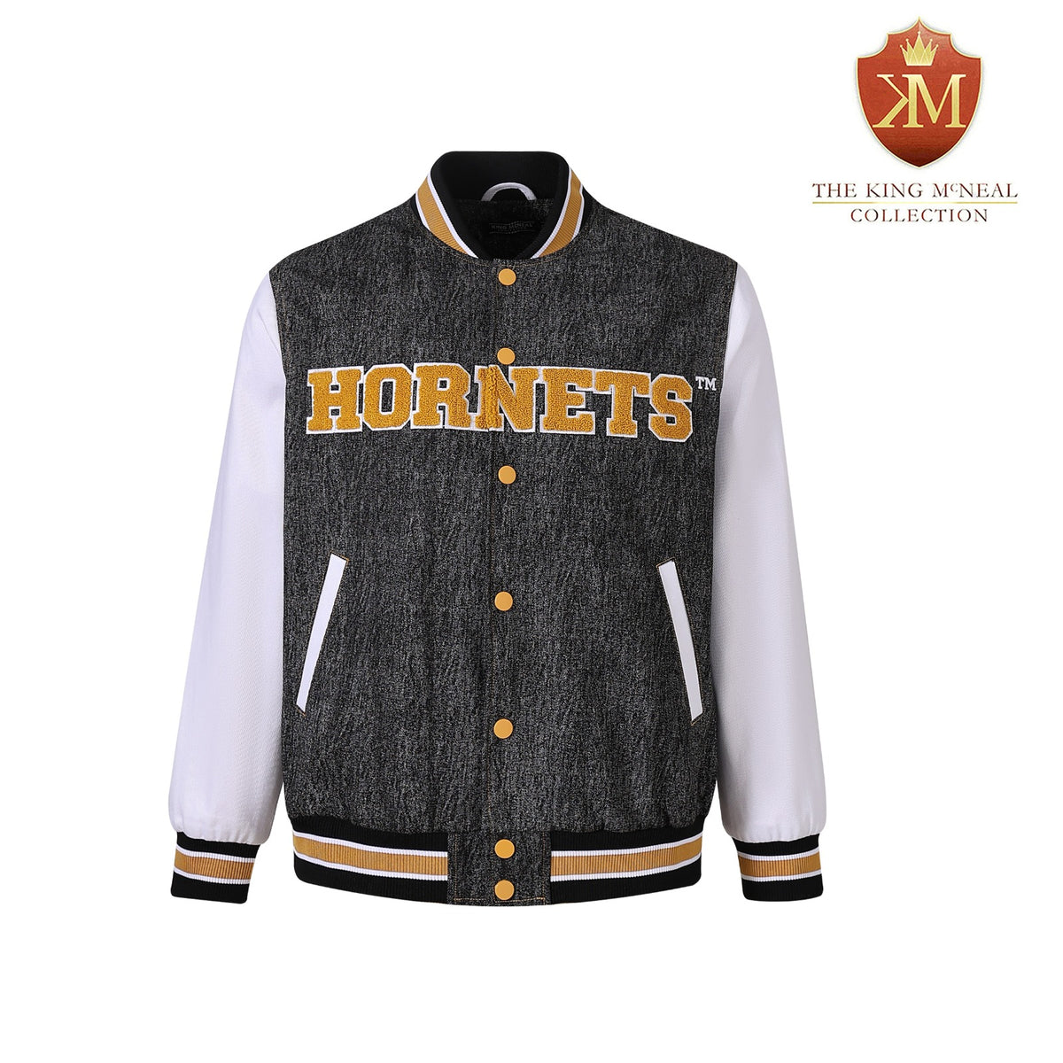 Alabama State Black Denim Bomber Jacket