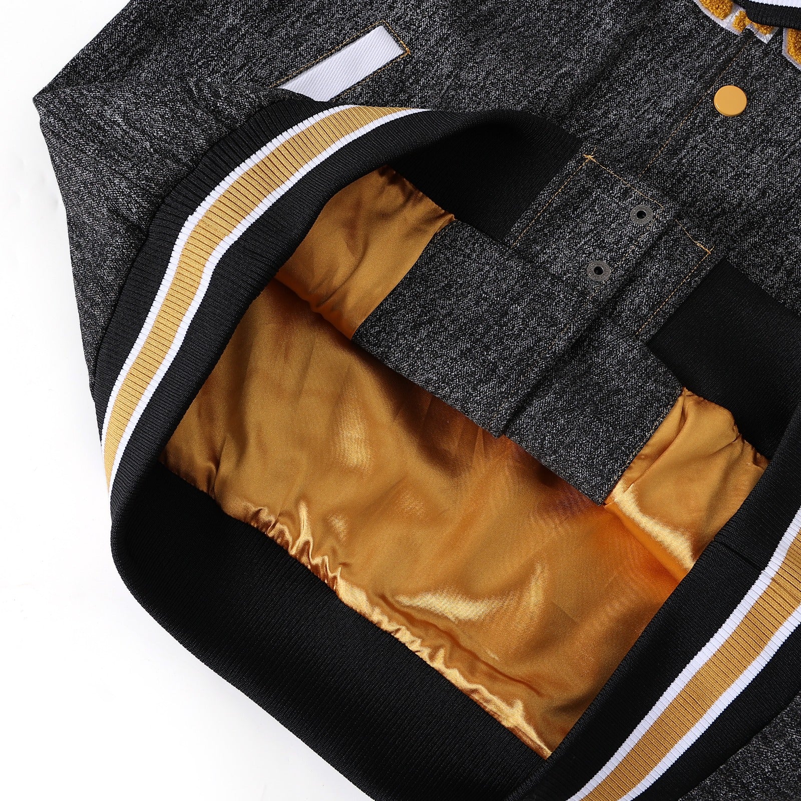 Alabama State Black Denim Bomber Jacket