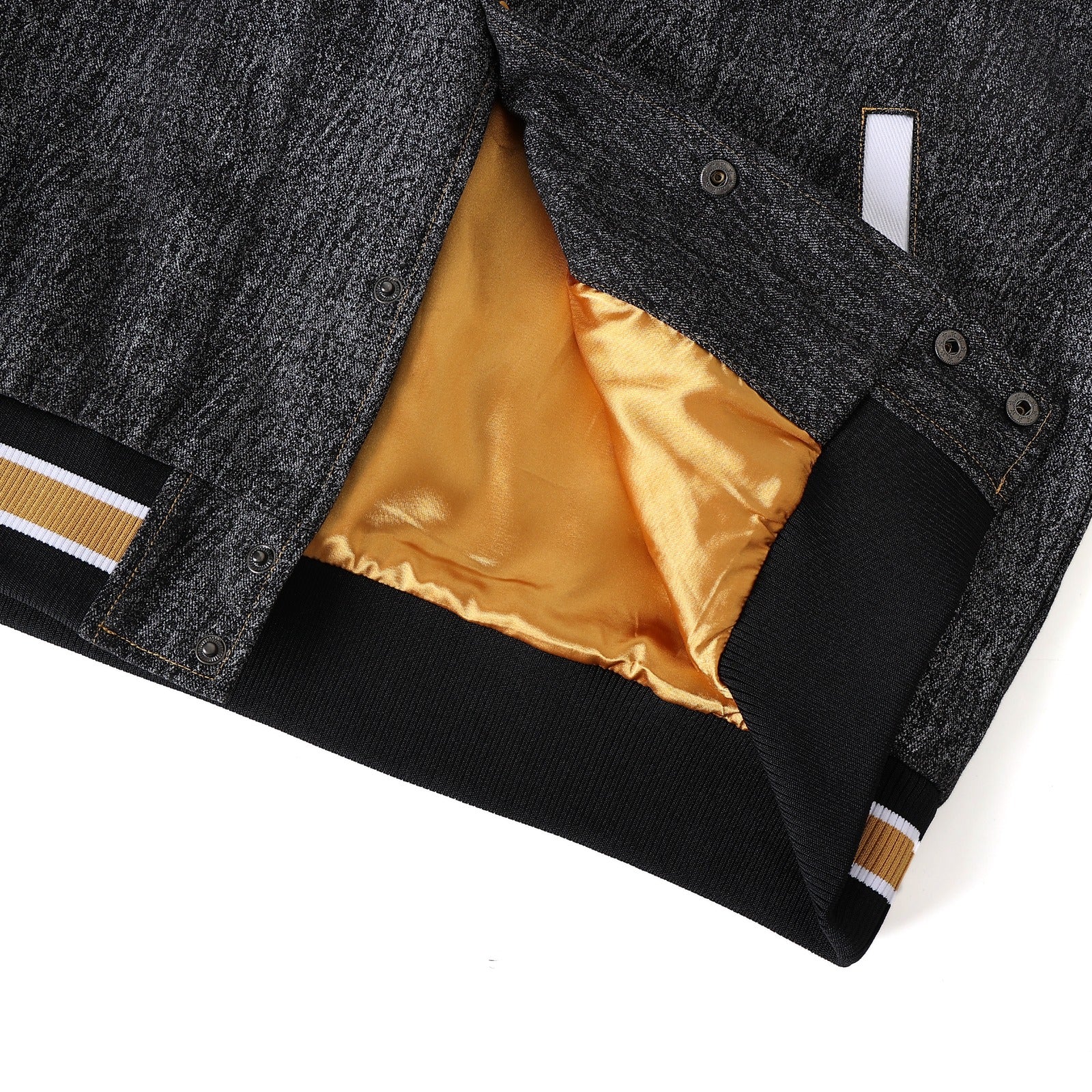Alabama State Black Denim Bomber Jacket