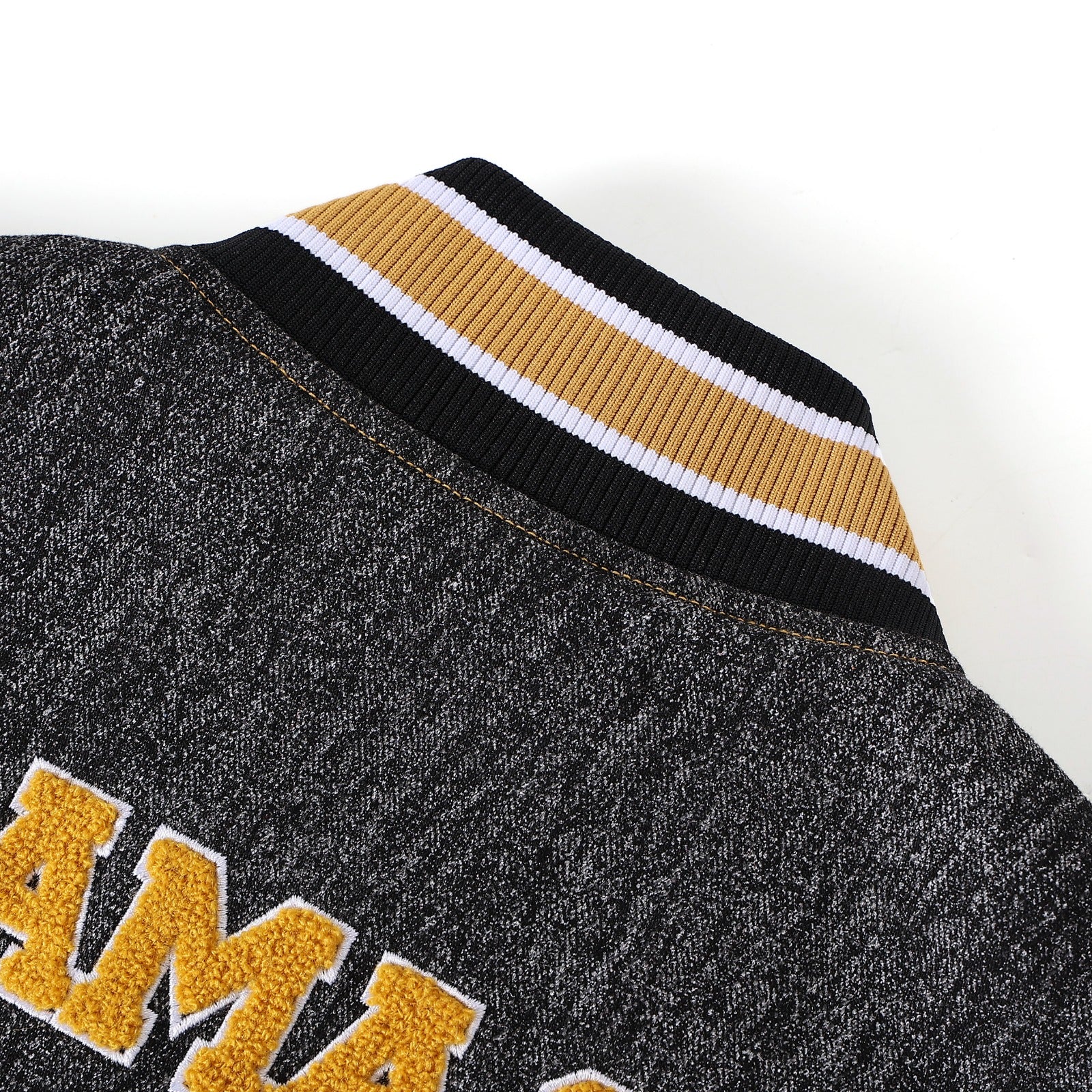 Alabama State Black Denim Bomber Jacket