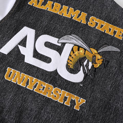 Alabama State Black Denim Bomber Jacket