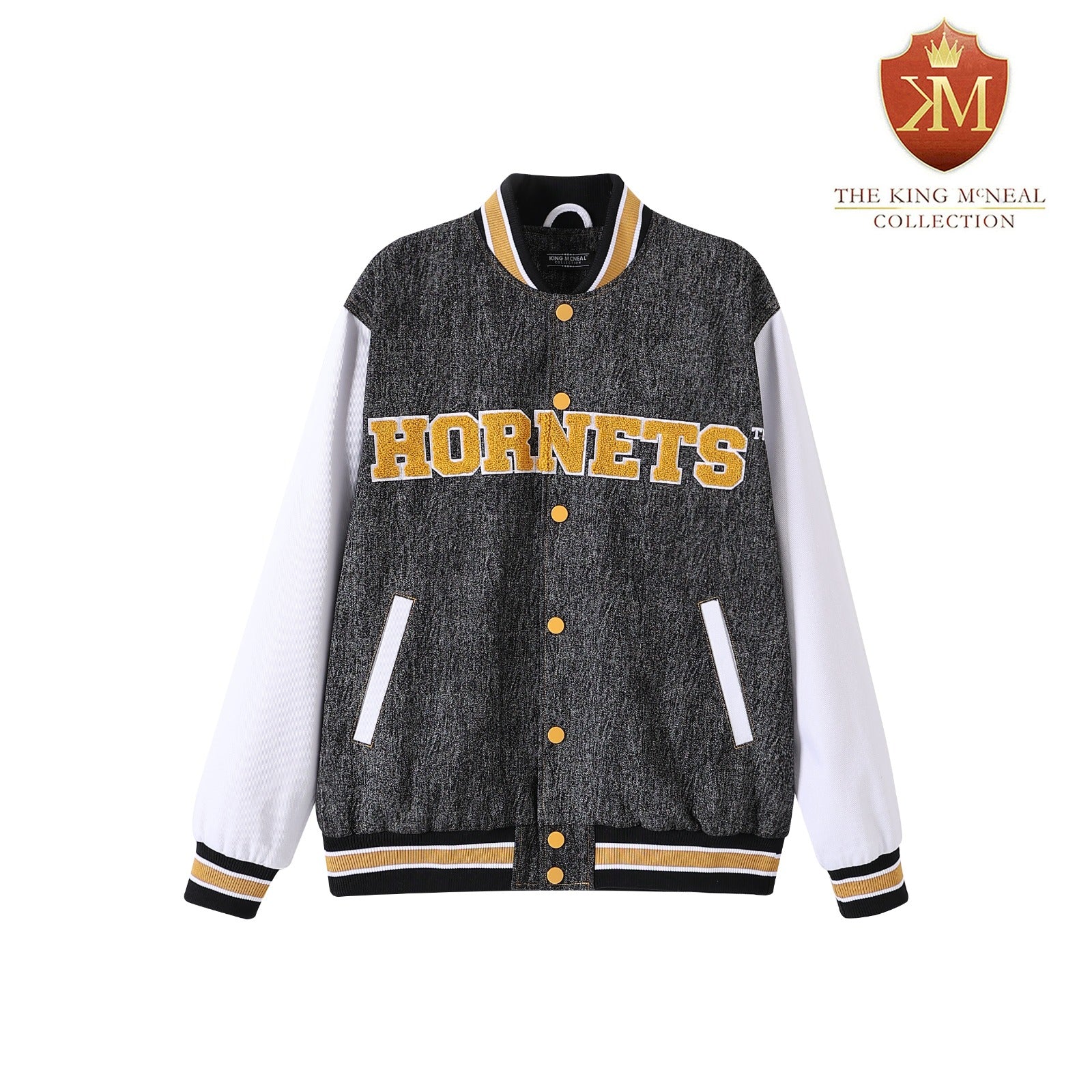 Alabama State Black Denim Bomber Jacket