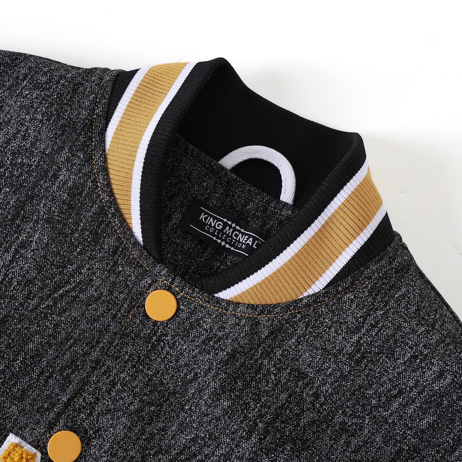 Alabama State Black Denim Bomber Jacket
