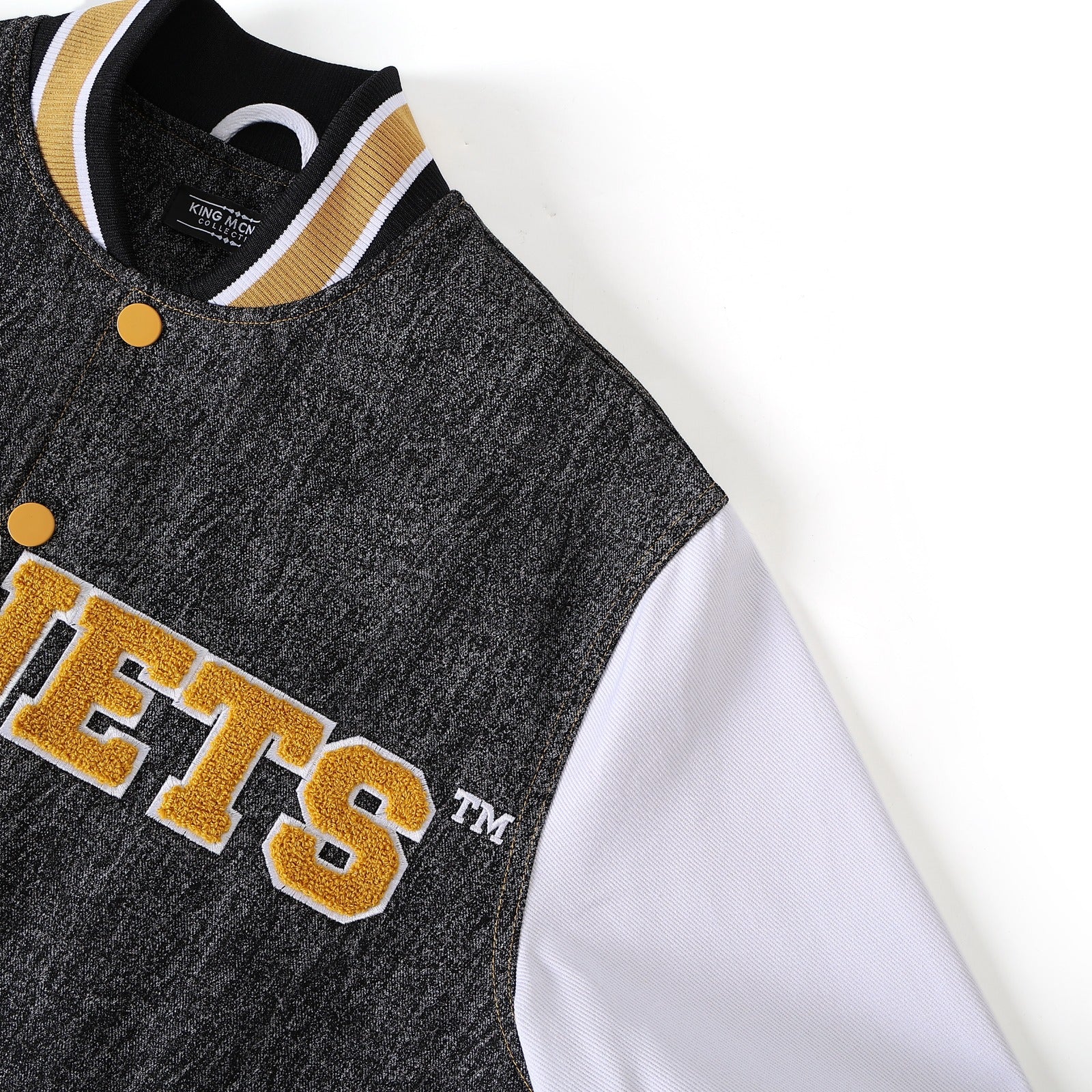 Alabama State Black Denim Bomber Jacket